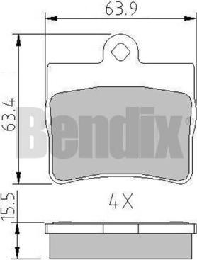 BENDIX 510326 - Komplet Pločica, disk-kočnica www.molydon.hr