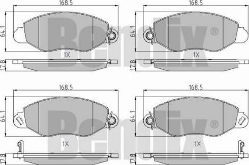 BENDIX 510373 - Komplet Pločica, disk-kočnica www.molydon.hr