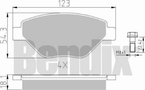 BENDIX 510241 - Komplet Pločica, disk-kočnica www.molydon.hr