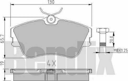 BENDIX 510264 - Komplet Pločica, disk-kočnica www.molydon.hr