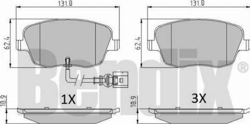 BENDIX 510234 - Komplet Pločica, disk-kočnica www.molydon.hr