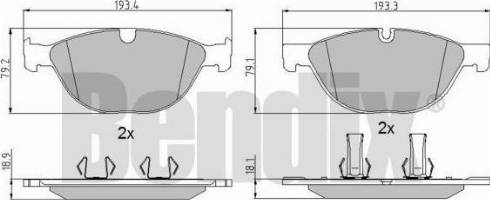 BENDIX 510791 - Komplet Pločica, disk-kočnica www.molydon.hr