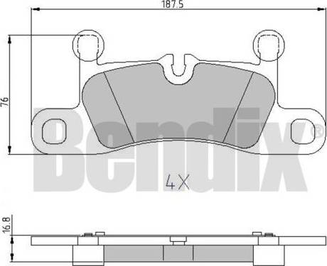 BENDIX 510798 - Komplet Pločica, disk-kočnica www.molydon.hr