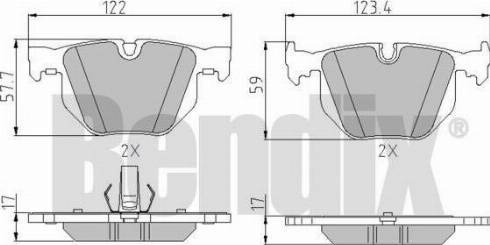 BENDIX 510752 - Komplet Pločica, disk-kočnica www.molydon.hr