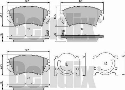 BENDIX 510704 - Komplet Pločica, disk-kočnica www.molydon.hr