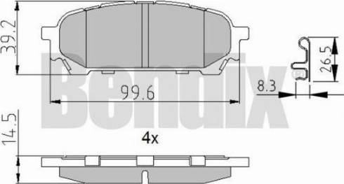 BENDIX 510705 - Komplet Pločica, disk-kočnica www.molydon.hr