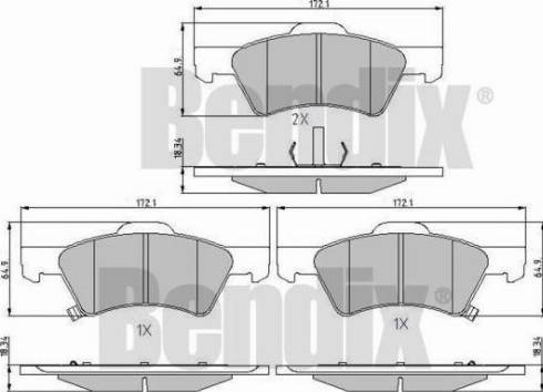 BENDIX 510715 - Komplet Pločica, disk-kočnica www.molydon.hr