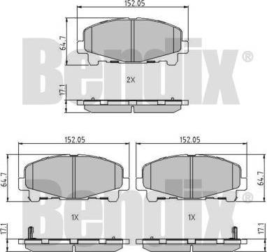 BENDIX 510773 - Komplet Pločica, disk-kočnica www.molydon.hr