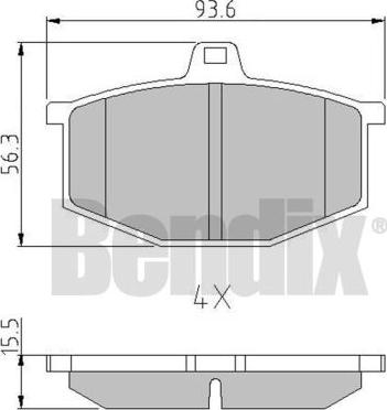 BENDIX 511007 - Komplet Pločica, disk-kočnica www.molydon.hr