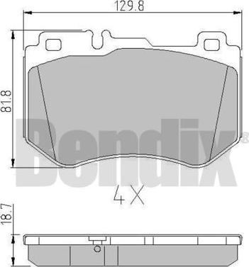 BENDIX 511188 - Komplet Pločica, disk-kočnica www.molydon.hr