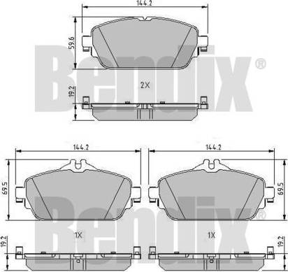 BENDIX 511187 - Komplet Pločica, disk-kočnica www.molydon.hr