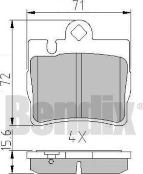 BENDIX 511299 - Komplet Pločica, disk-kočnica www.molydon.hr