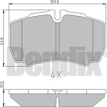 BENDIX 511269 - Komplet Pločica, disk-kočnica www.molydon.hr