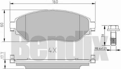 BENDIX 511234 - Komplet Pločica, disk-kočnica www.molydon.hr