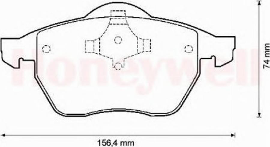 BENDIX 571900B - Komplet Pločica, disk-kočnica www.molydon.hr