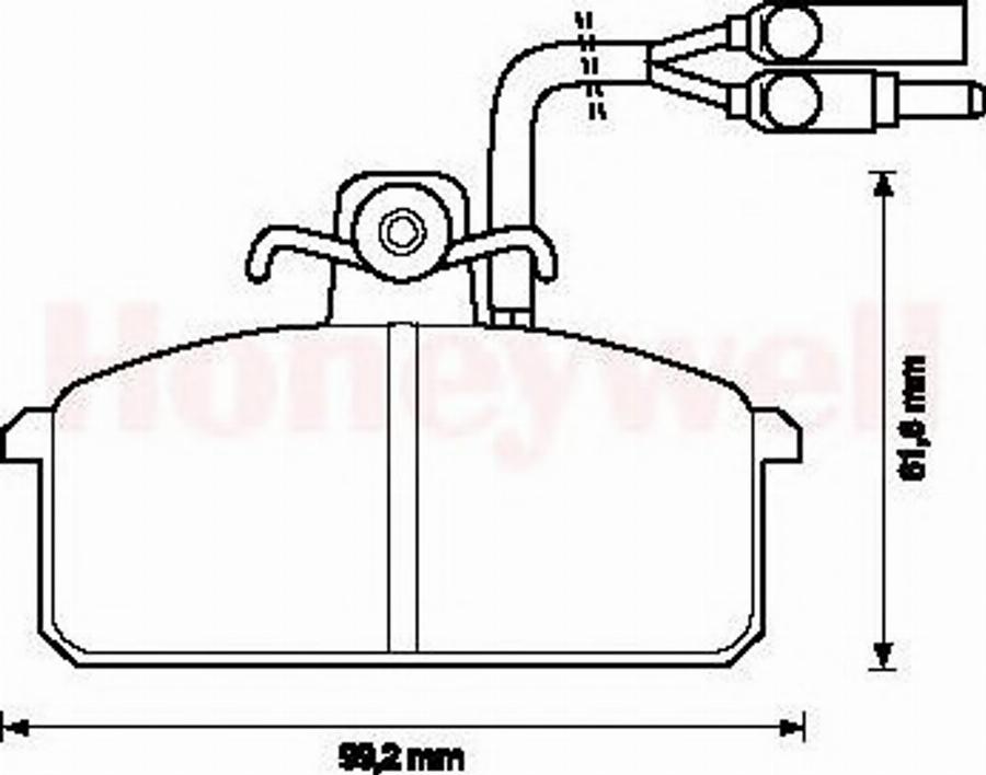 BENDIX 571455B - Komplet Pločica, disk-kočnica www.molydon.hr