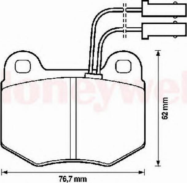 BENDIX 571450B - Komplet Pločica, disk-kočnica www.molydon.hr