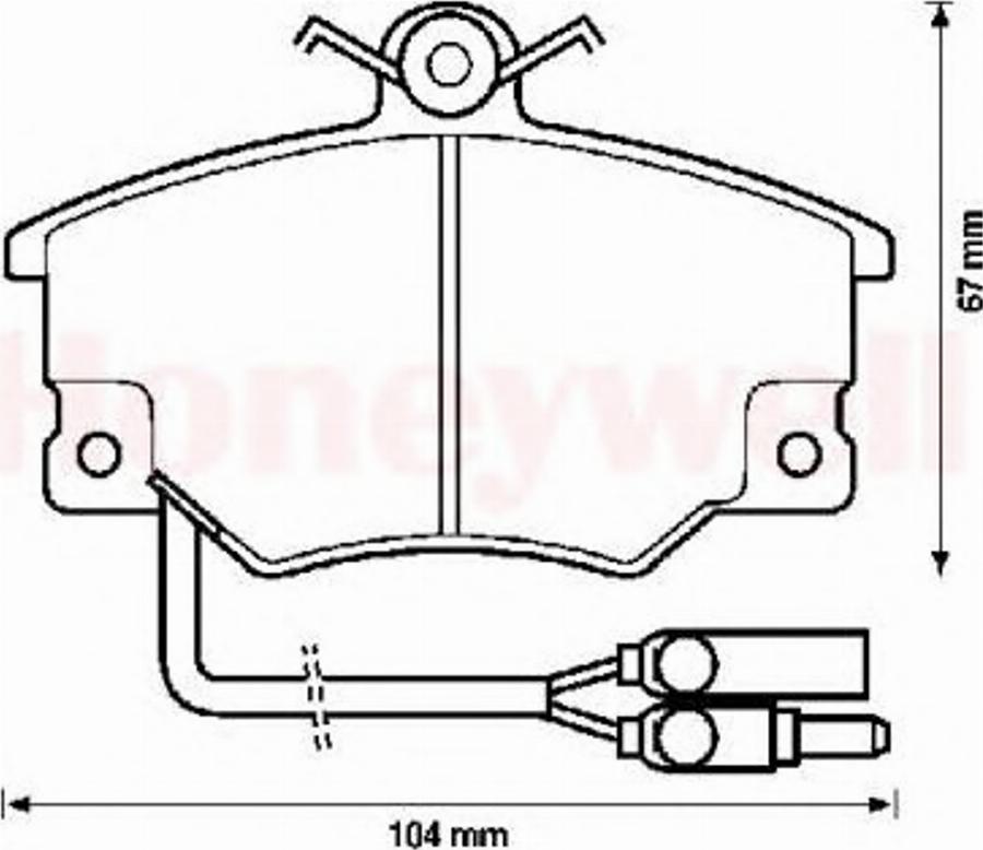 BENDIX 571452B - Komplet Pločica, disk-kočnica www.molydon.hr