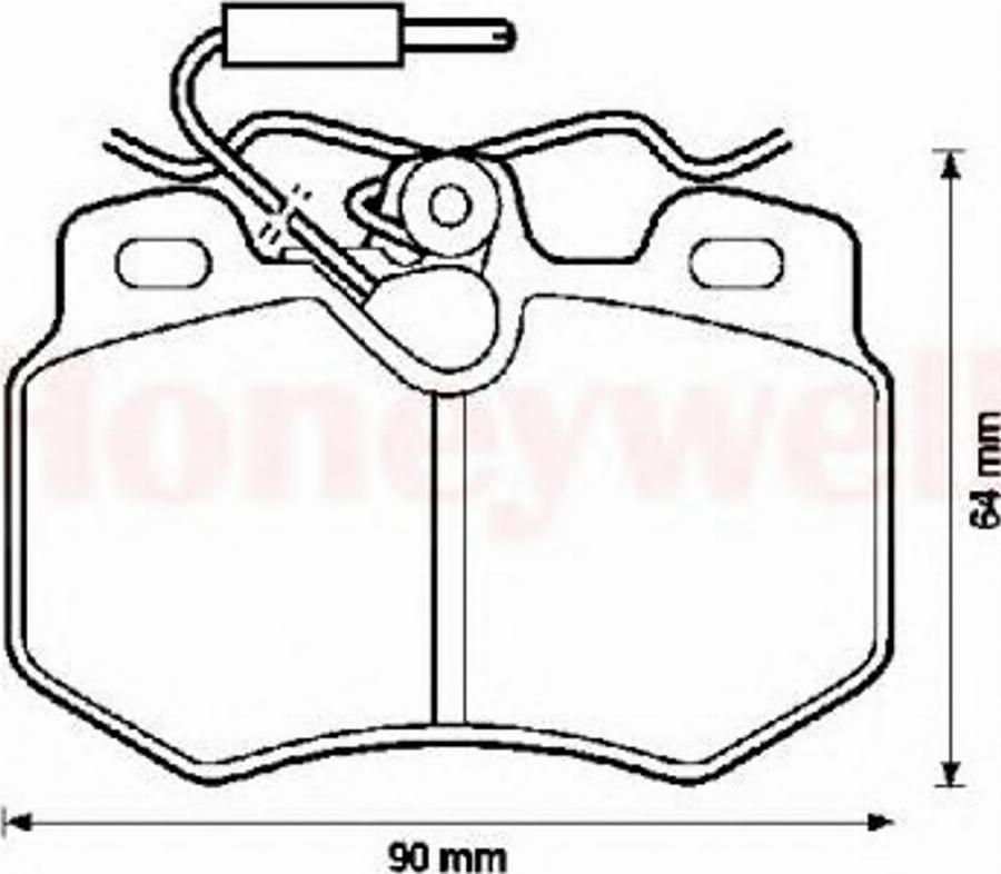 BENDIX 571406B - Komplet Pločica, disk-kočnica www.molydon.hr