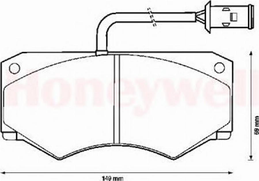 BENDIX 571419B - Komplet Pločica, disk-kočnica www.molydon.hr