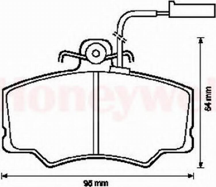 BENDIX 571433X - Komplet Pločica, disk-kočnica www.molydon.hr