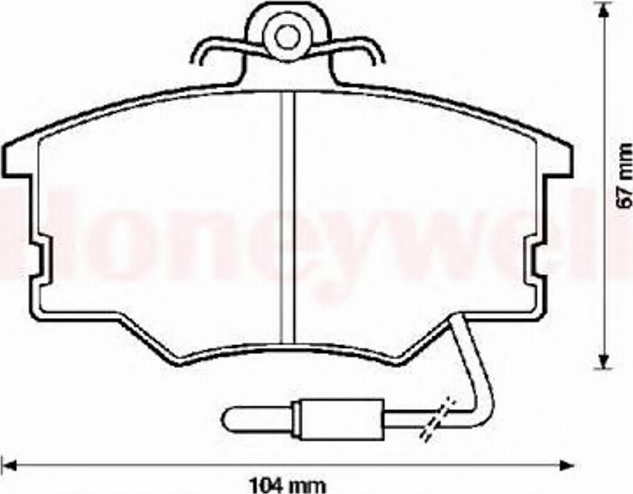 BENDIX 571426B - Komplet Pločica, disk-kočnica www.molydon.hr