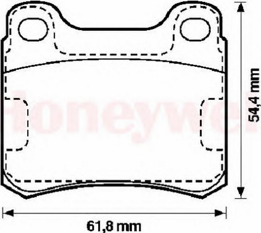 BENDIX 571555B - Komplet Pločica, disk-kočnica www.molydon.hr