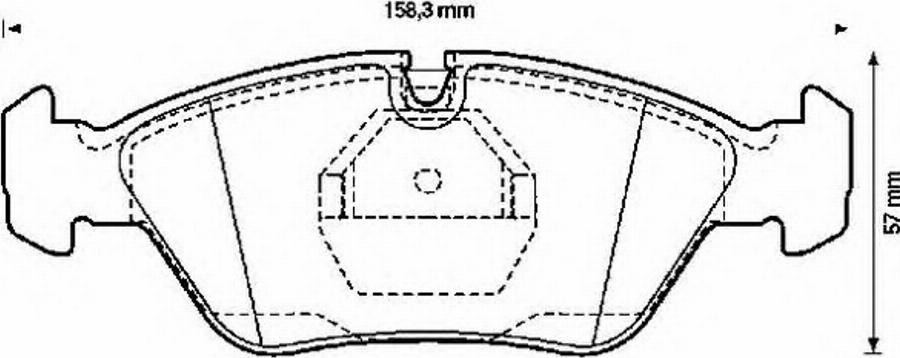 BENDIX 571529B - Komplet Pločica, disk-kočnica www.molydon.hr