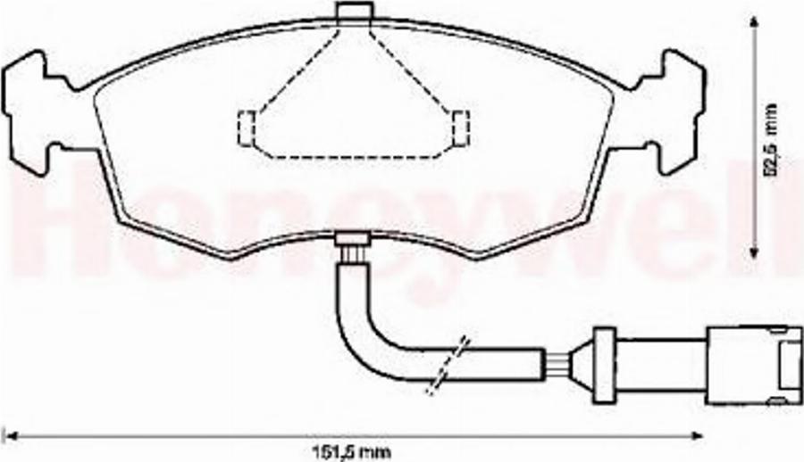 BENDIX 571849B - Komplet Pločica, disk-kočnica www.molydon.hr