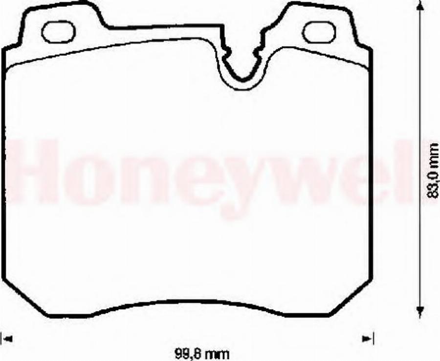 BENDIX 571842B - Komplet Pločica, disk-kočnica www.molydon.hr