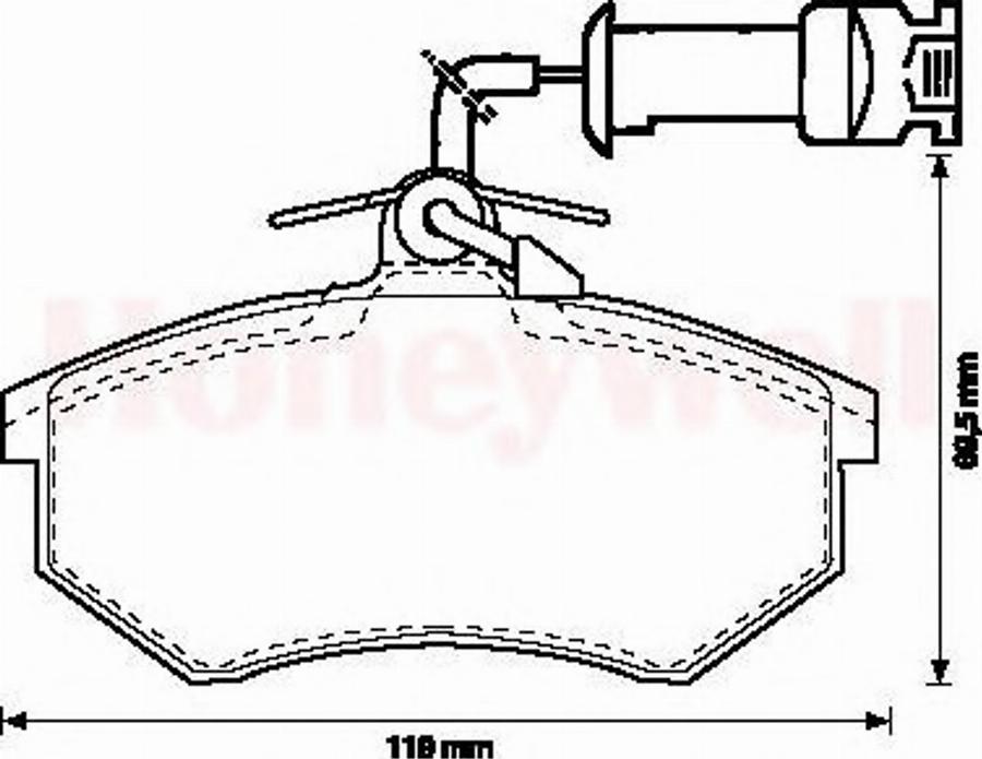 BENDIX 571864B - Komplet Pločica, disk-kočnica www.molydon.hr