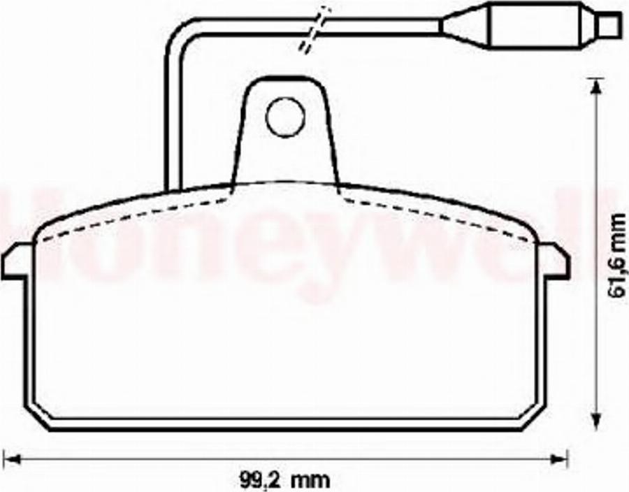 BENDIX 571318B - Komplet Pločica, disk-kočnica www.molydon.hr