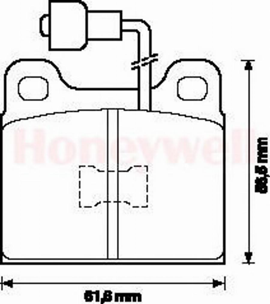 BENDIX 571254B - Komplet Pločica, disk-kočnica www.molydon.hr