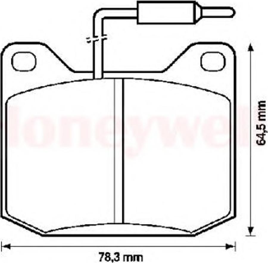 BENDIX 571206B - Komplet Pločica, disk-kočnica www.molydon.hr