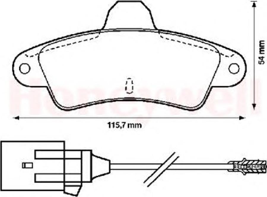 BENDIX 571755B - Komplet Pločica, disk-kočnica www.molydon.hr