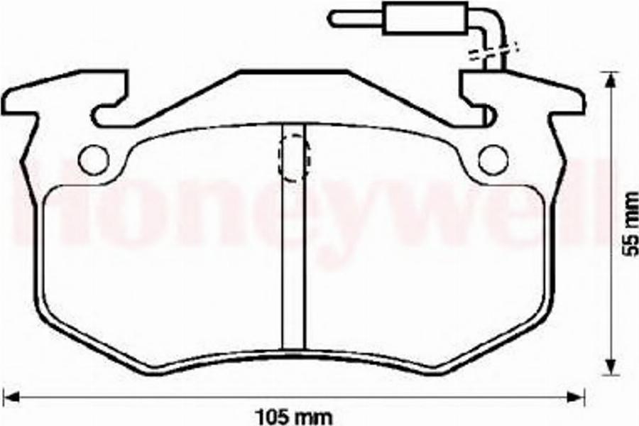 BENDIX 571734B - Komplet Pločica, disk-kočnica www.molydon.hr