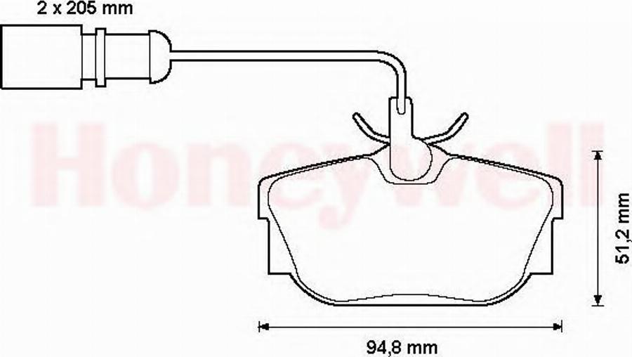 BENDIX 573049B - Komplet Pločica, disk-kočnica www.molydon.hr