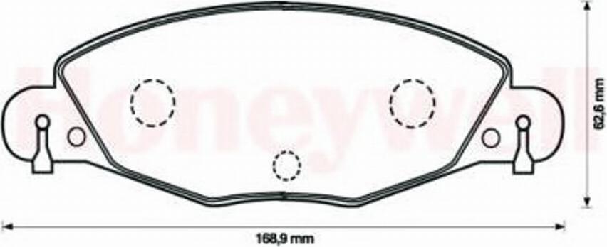 BENDIX 573029 B - Komplet Pločica, disk-kočnica www.molydon.hr