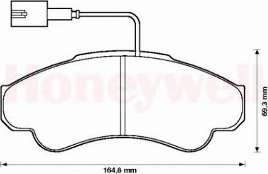 BENDIX 573114B - Komplet Pločica, disk-kočnica www.molydon.hr