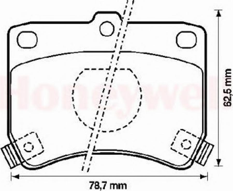 BENDIX 572100B - Komplet Pločica, disk-kočnica www.molydon.hr