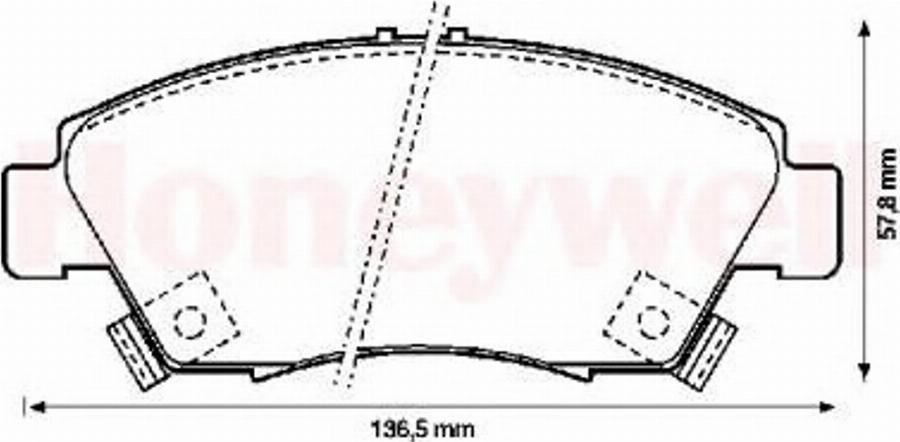 BENDIX 572340B - Komplet Pločica, disk-kočnica www.molydon.hr