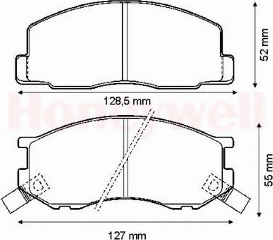 BENDIX 572304B - Komplet Pločica, disk-kočnica www.molydon.hr