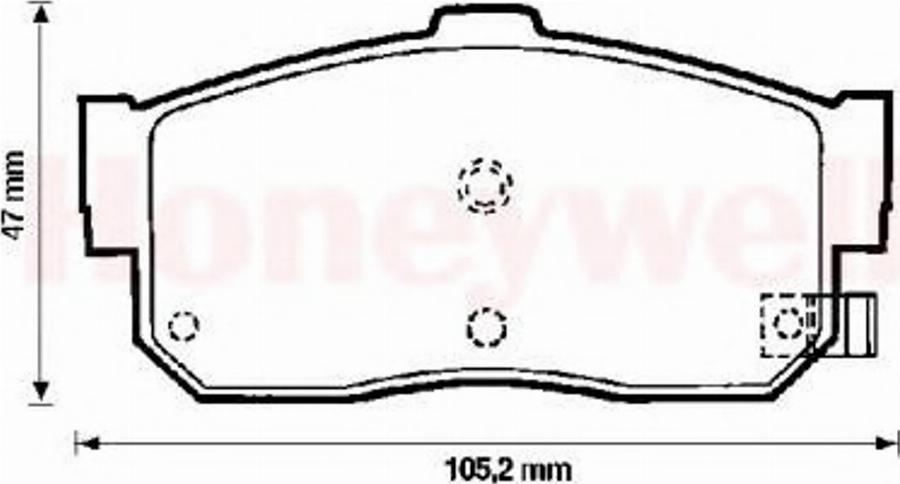 BENDIX 572376B - Komplet Pločica, disk-kočnica www.molydon.hr