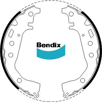 BENDIX BS5004 - Komplet kočnica, bubanj kočnice www.molydon.hr