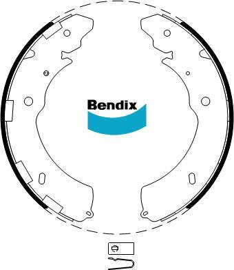 BENDIX BS5018 - Komplet kočnica, bubanj kočnice www.molydon.hr