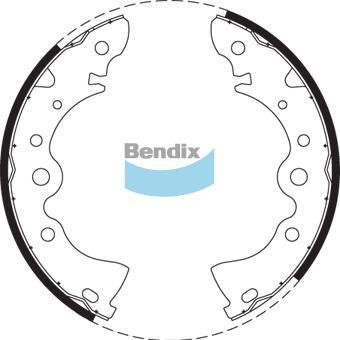 BENDIX BS1598 - Komplet kočnica, bubanj kočnice www.molydon.hr