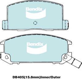 BENDIX DB405 GCT - Komplet Pločica, disk-kočnica www.molydon.hr