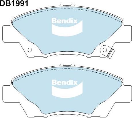 BENDIX DB1991 GCT - Komplet Pločica, disk-kočnica www.molydon.hr