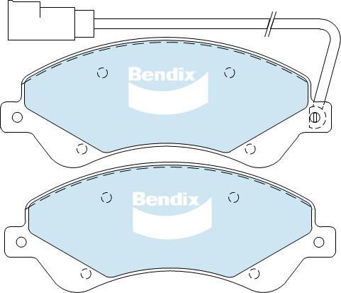 BENDIX DB1967 MKT - Komplet Pločica, disk-kočnica www.molydon.hr