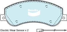 BENDIX DB1915 4WD - Komplet Pločica, disk-kočnica www.molydon.hr